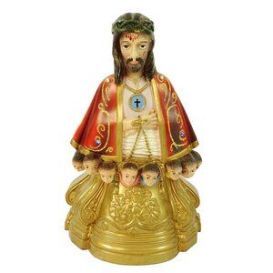 Jesus Christ Figurine w Cherubs Senior Santo Cristo Made in Portugal